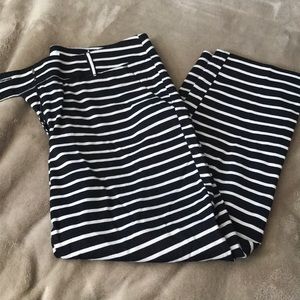 Loft Julie striped pant